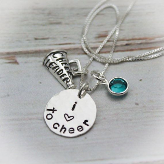 Cheerleader Personalized Necklace Megaphone Necklace