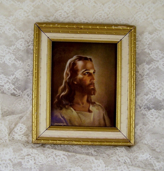 Antique Picture of Jesus Kriebel and Bates by VintageDelights4U