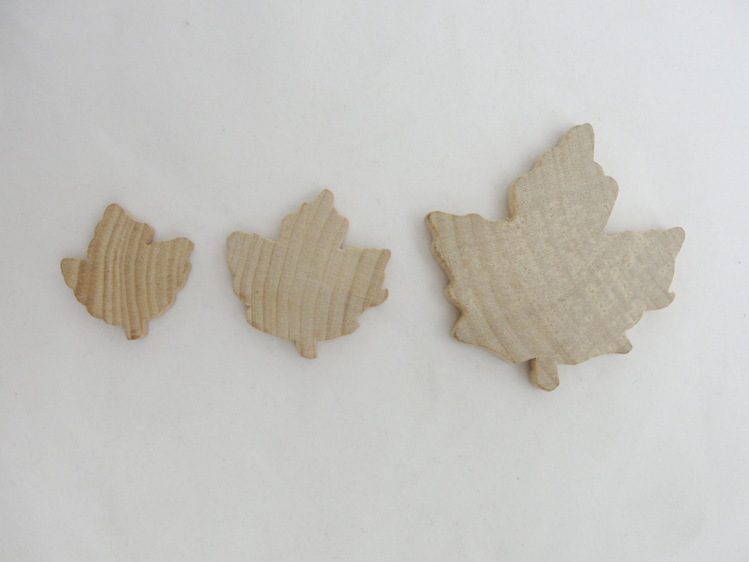 Small Wooden Maple Leaf Cutout Set Of 6 Small wooden maple leaf cutout set of 6