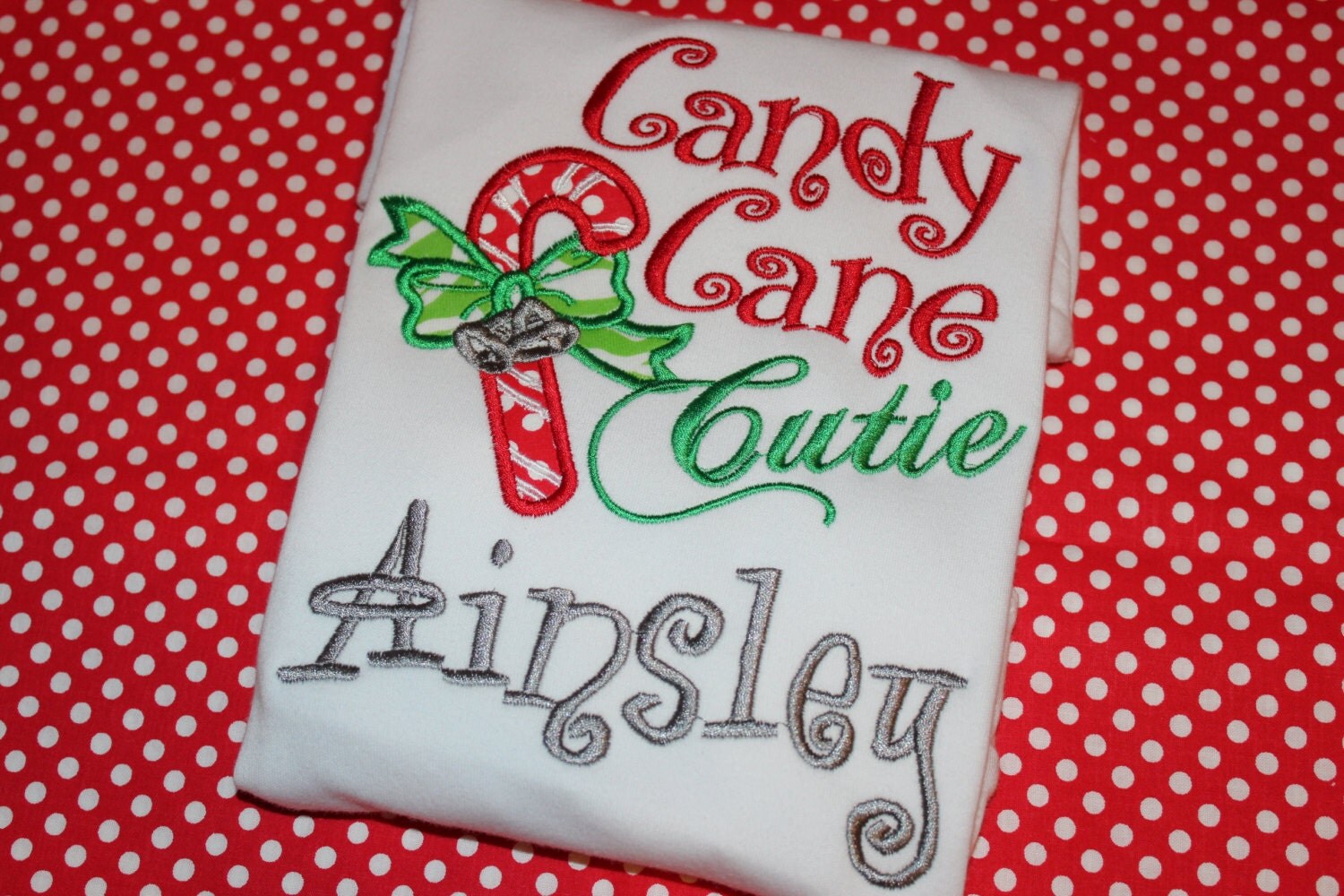 candy cane cutie shirt