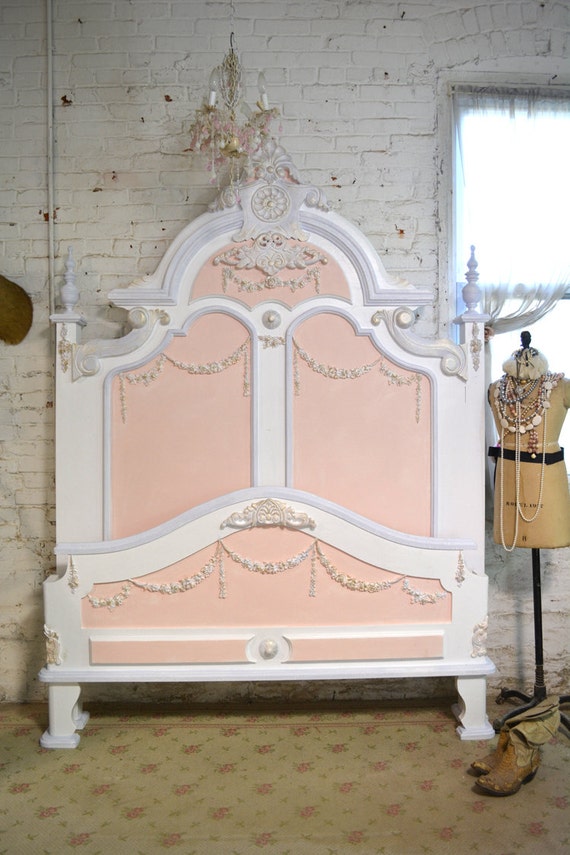 Painted Cottage Shabby Marie Antoinette Romantic Bed
