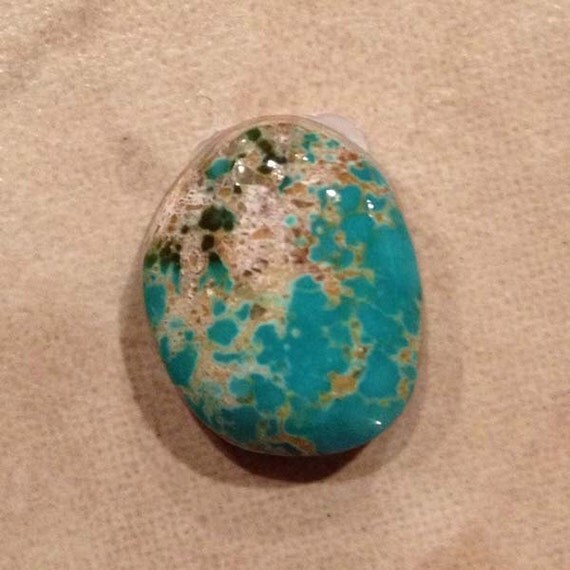 Pilot Mountain turquoise cabochon