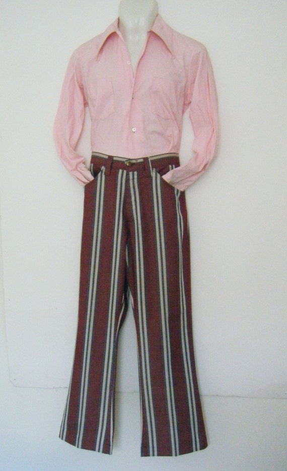70s striped pants