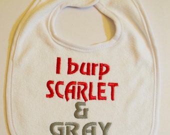 Ohio State Baby Bib