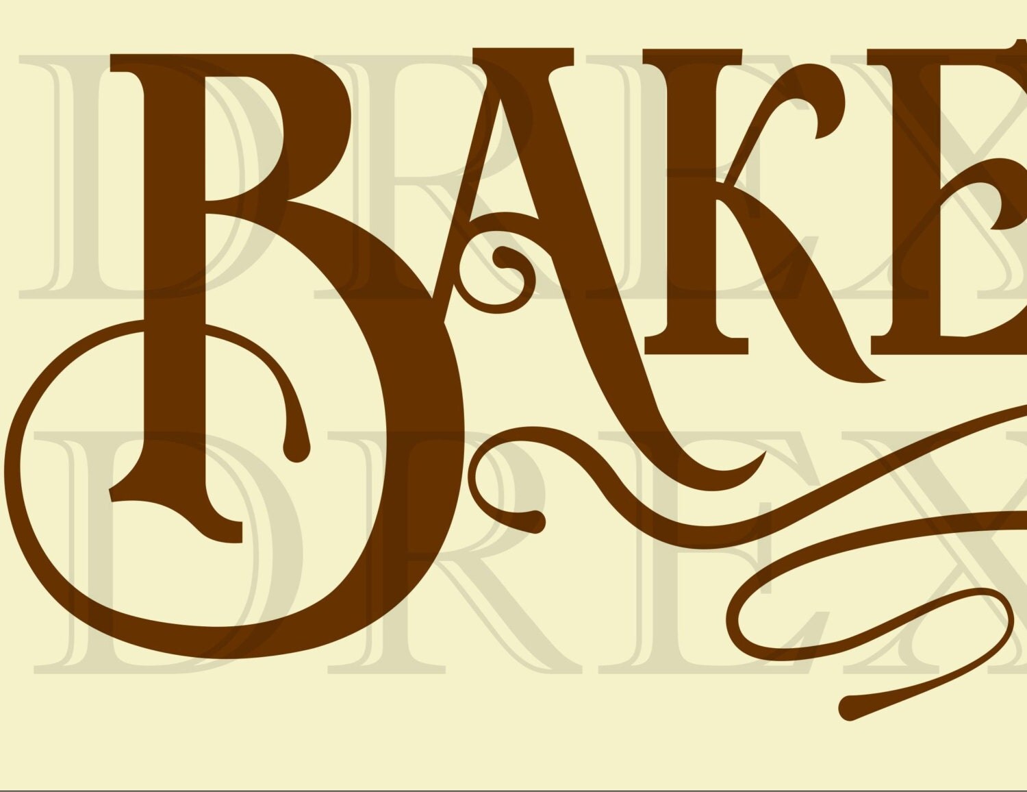 BAKERY STENCIL 6 x 12 7 mil Mylar STENCILS for Walls / Tea