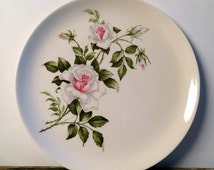 Vintage China Crooksville China Dinner Rose Pattern Dinner Plates Set of 4