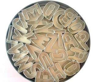 Mini Alphabet Cookie Cutter Set