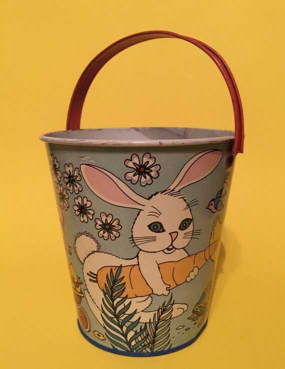 Vintage Chein Easter Tin Lithograph Pail