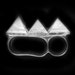 LAST ONE Crystal Knuckle Ring Quartz Pyramid Ring