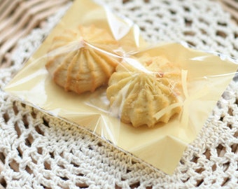 30 For You Ribbon Beige Self Sealing Bags - S size (2.7 x 3.9in)