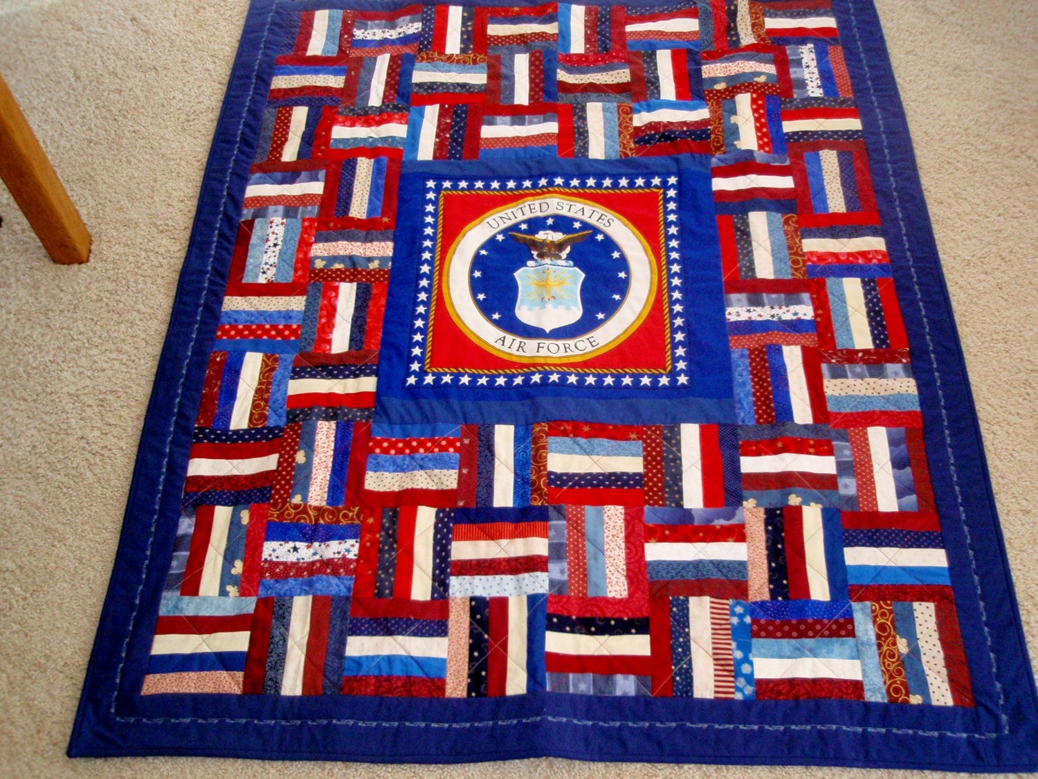 u-s-air-force-quilt-44-x-54-inches-red-white-blue-by-craftsbyjane