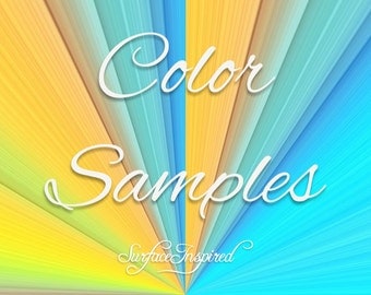 Color Samples - Pick as many colors as you want!