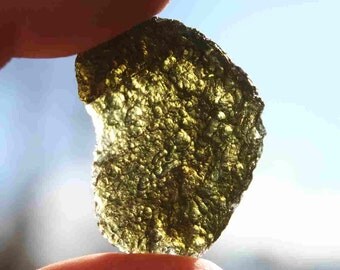Moldavite Green Meteorite Stone Specimen