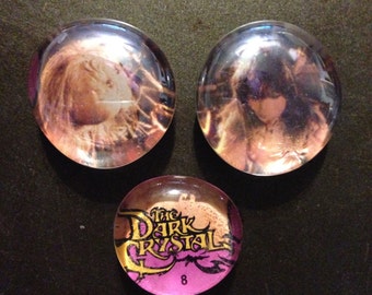 Three Dark Crystal magnets, Jen, Podling, logo
