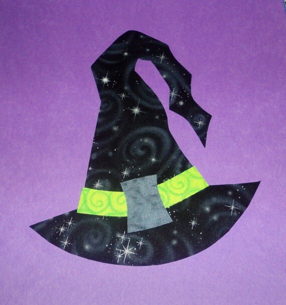 items-similar-to-iron-on-applique-patch-magical-witch-hat-on-etsy