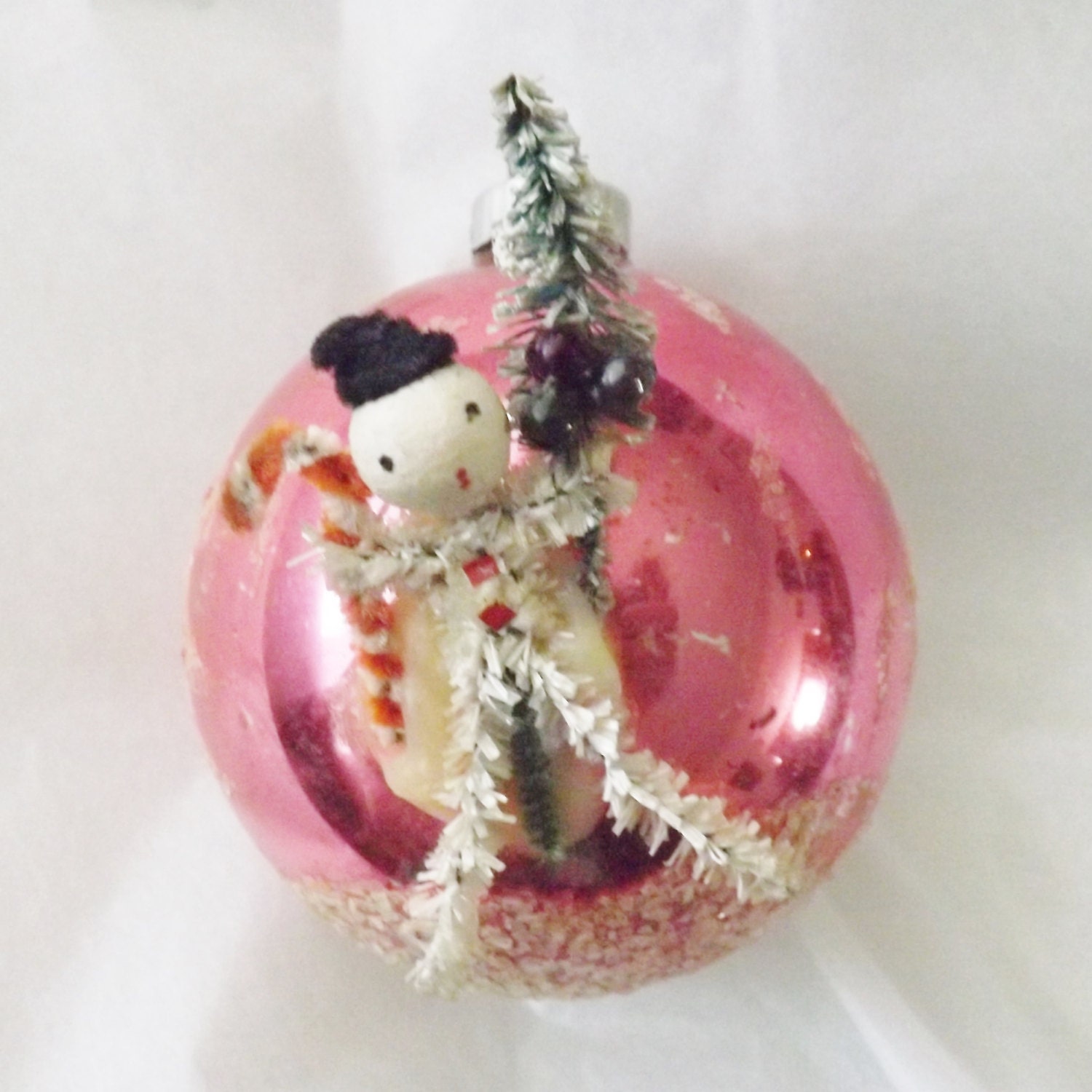 vintage pink ornament christmas glass ball ornament spun vintage pink ornament christmas glass ball ornament spun