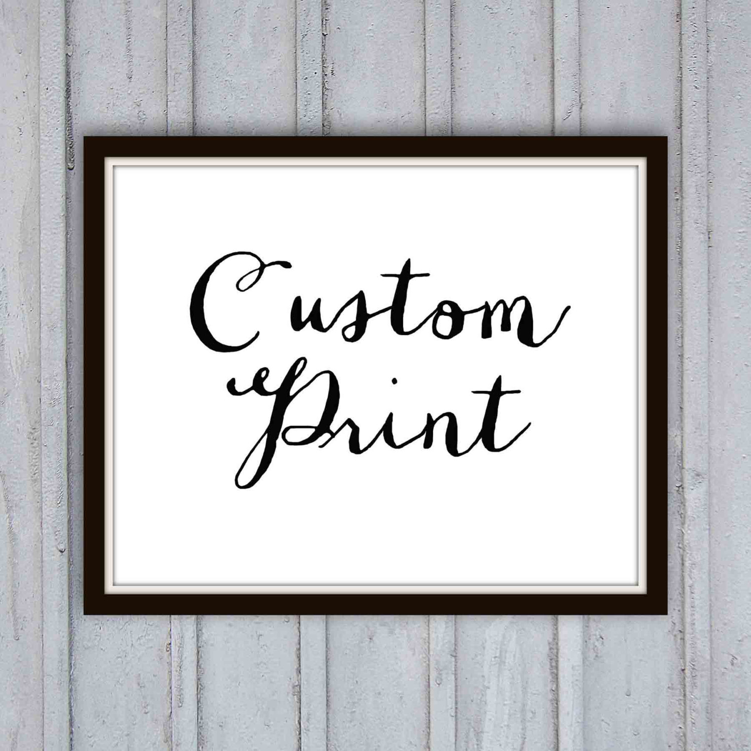 custom quote art print calligraphy personalized gift