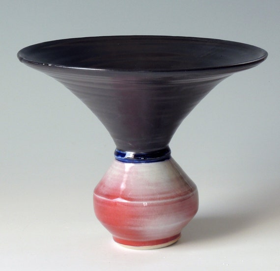 ikebana vase porcelain by NellHazinskiPottery on Etsy