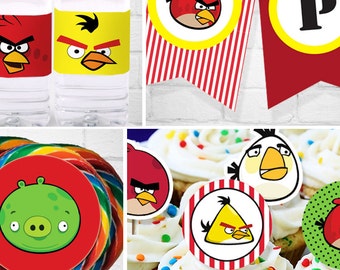 Angry Birds Birthday | Angry Birds Party | Angry Birds Party Printable | Angry Birds Decorations | Angry Birds Printable