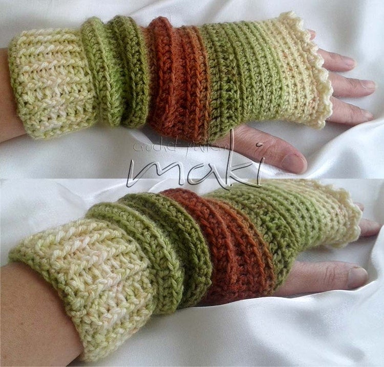 ZARA fingerless gloves crochet pattern Gloves by MakiCrochet