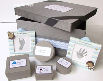 Baby Keepsake Box, Baby Shower Box, Baby Memory Box, Baby Gift, Christening gift - Custom Made