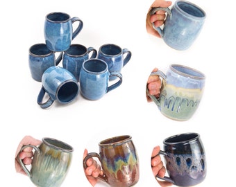 Hand thrown stoneware mug- classic barrel shape/ coffee mug | tea mug | hand thrown pottery mug | wheel thrown mug | MADE TO ORDER (6 weeks)