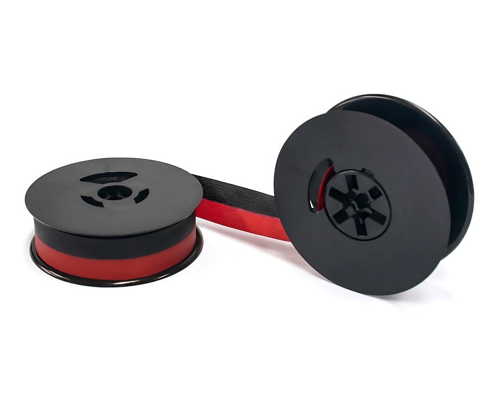 Typewriter Ribbon Red & Black Universal 1/2 Nylon by Retroburgh