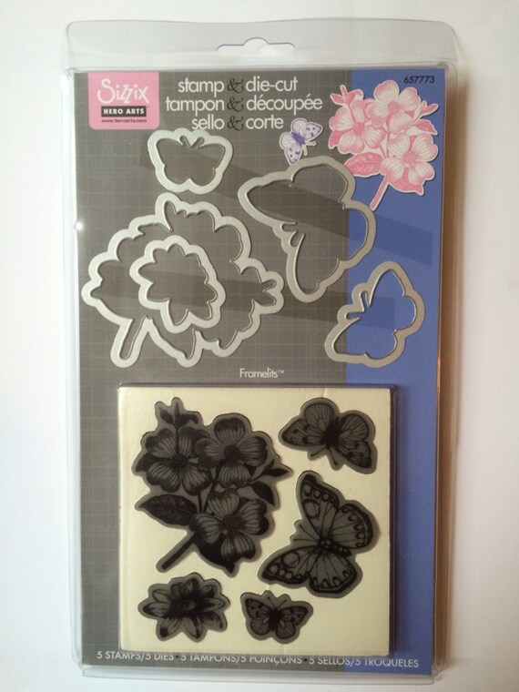 Hero Arts Stamp and Diecut Flowers and by ayellowbirdstudio