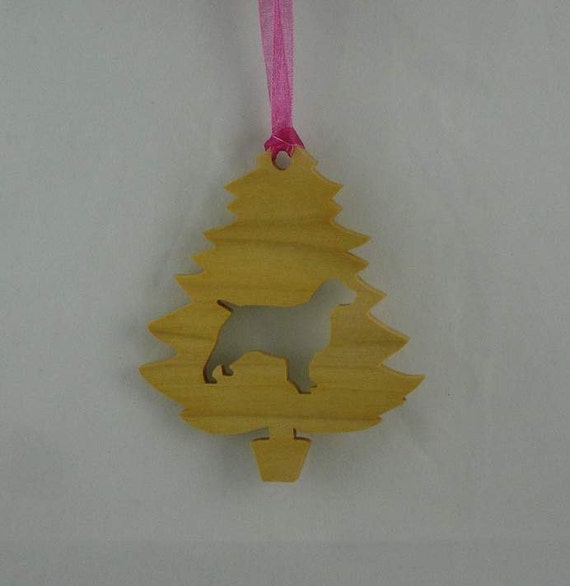 Spaniel Christmas Tree Ornament Handmade From Poplar Wood