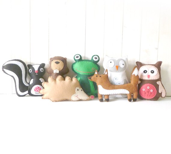 Enjoyable Hand Sewn Felt Animals
