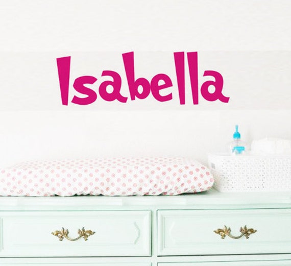 Childrens Wall Decal Name Wall Decal Custom by VillageVinePress