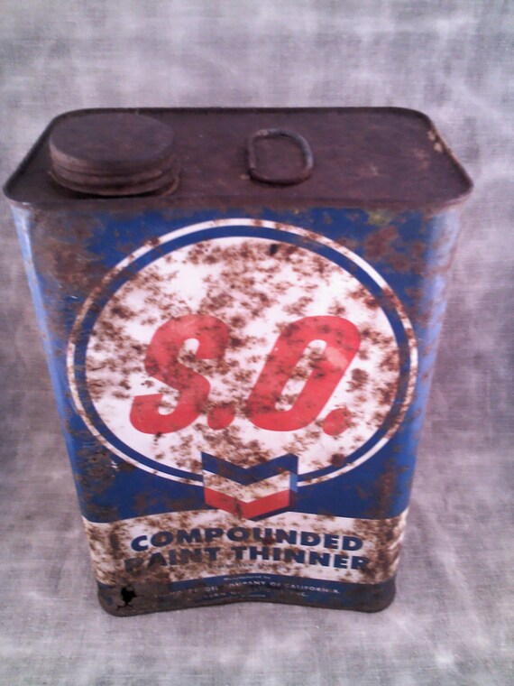Vintage Standard Oil Compounded Paint Thinner Can