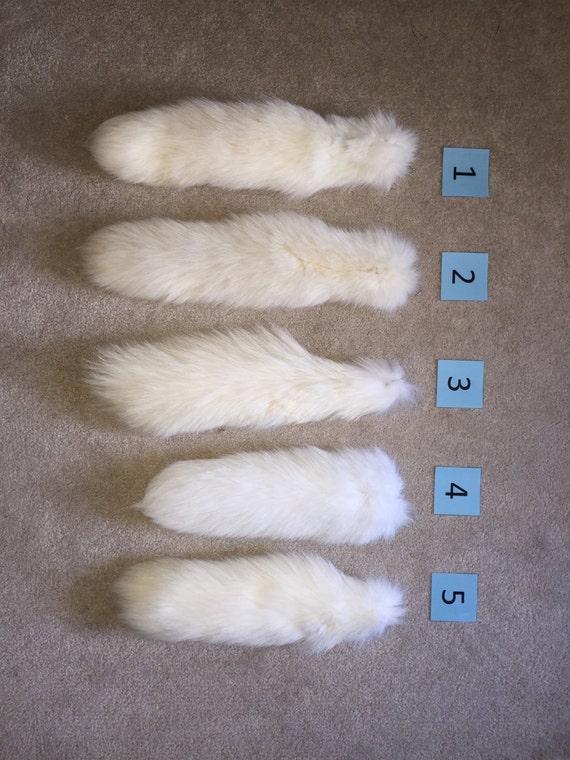 Eco Friendly Arctic Fox Tails by ValkyrjaAllure on Etsy