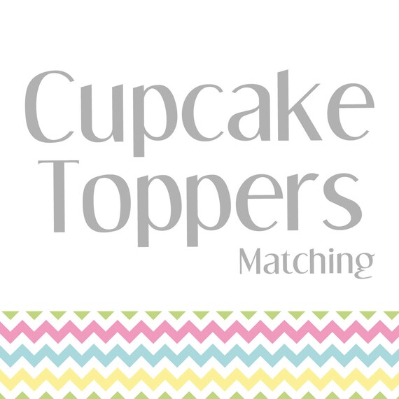 Matching Cupcake Topper/Favors Tags Il_570xn