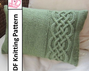 Knit pattern pdf Cable knit pillow cover pattern Blackberry
