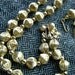 Whiting & Davis Gold Tone Necklace and Earring Set