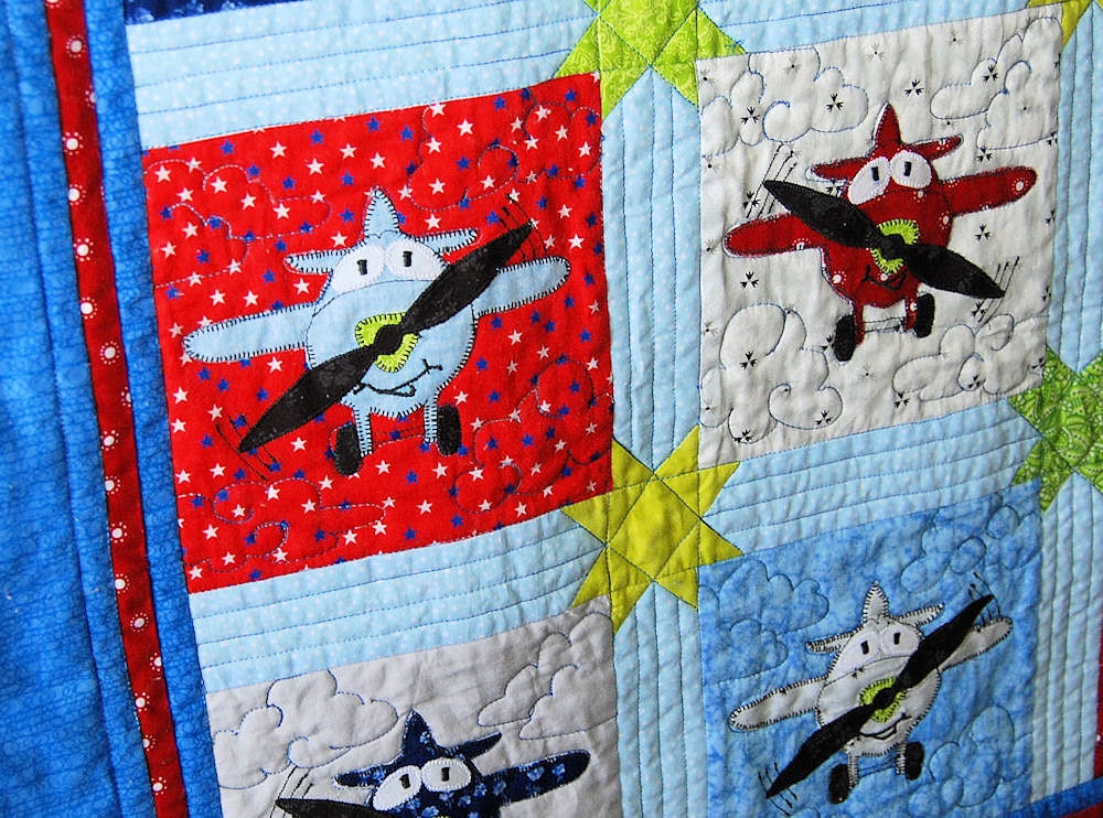 pdf-pattern-applique-airplane-baby-quilt-pattern-8-inch