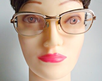Vintage Eyeglass Frames Amor France Gold Filled Frames 1950's Steampunk