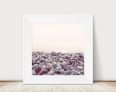 color photography, nature photography, peaceful, purple, pink, soft, pebbles, pastel photograph, Lake Konstance, Germany, grey, blue