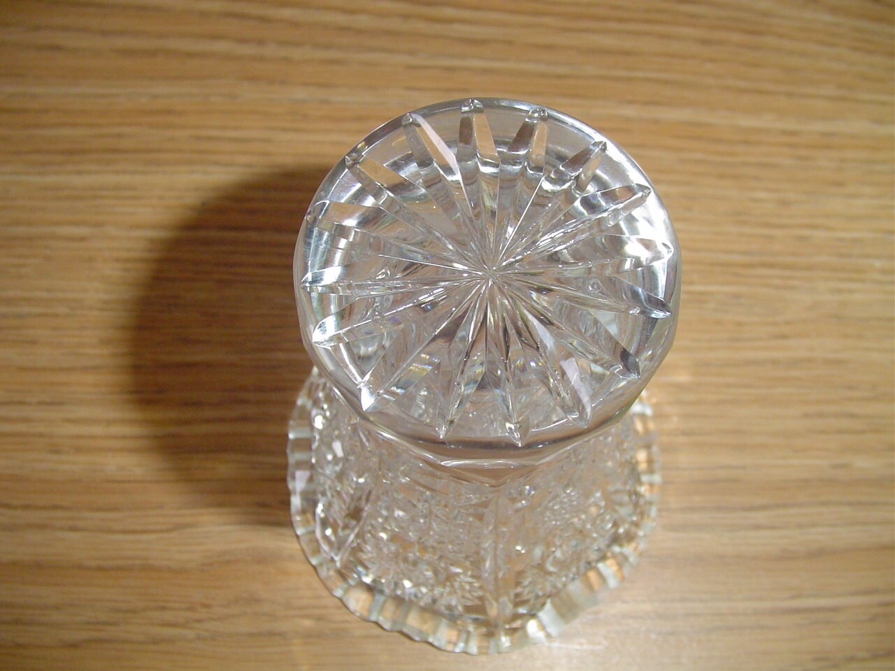 Lead Crystal Glass Vase Antique Lead Crystal Cut Glass Vase