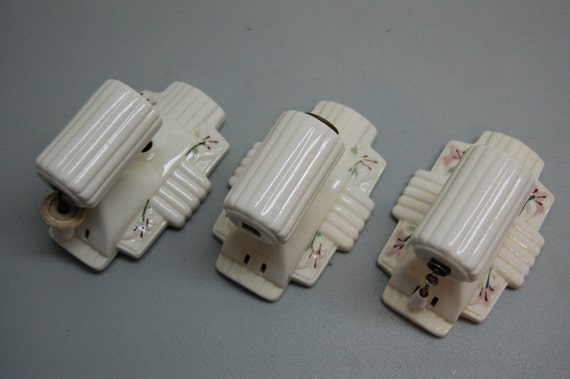 Items similar to Vintage Porcelain wall sconce light ... Items similar to Vintage Porcelain wall sconce light ... on Wall Sconce Replacement Parts id=66875