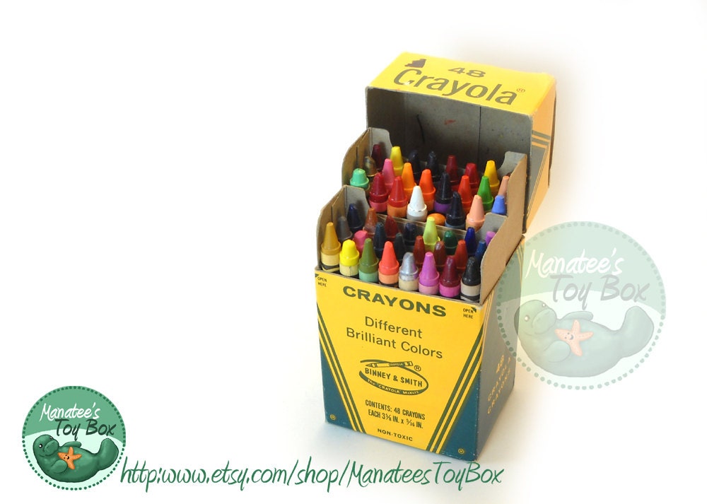Vintage Crayola Crayons Box Of 48 Includes By Manateestoybox Coloring Wallpapers Download Free Images Wallpaper [coloring436.blogspot.com]