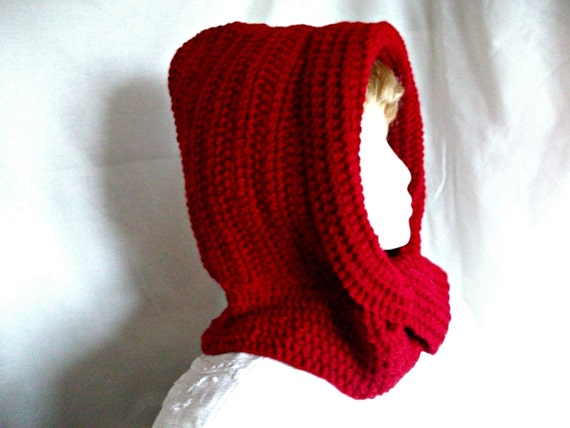 Men,  mens Red,  Women  Hooded Design Hooded hooded Scarf Scarf,  scarf Infinity infinity Unique