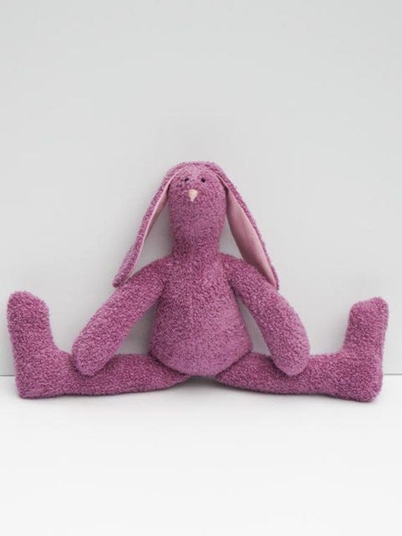 terry cloth stuffed bunny