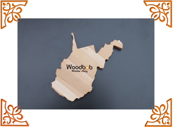 16'' West Virginia personalized cutting board cutting boards ...