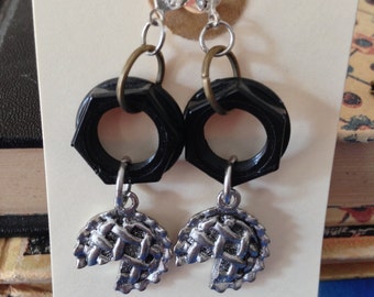 The Mechanics of PI (Pie) Science Geek Girl Earrings