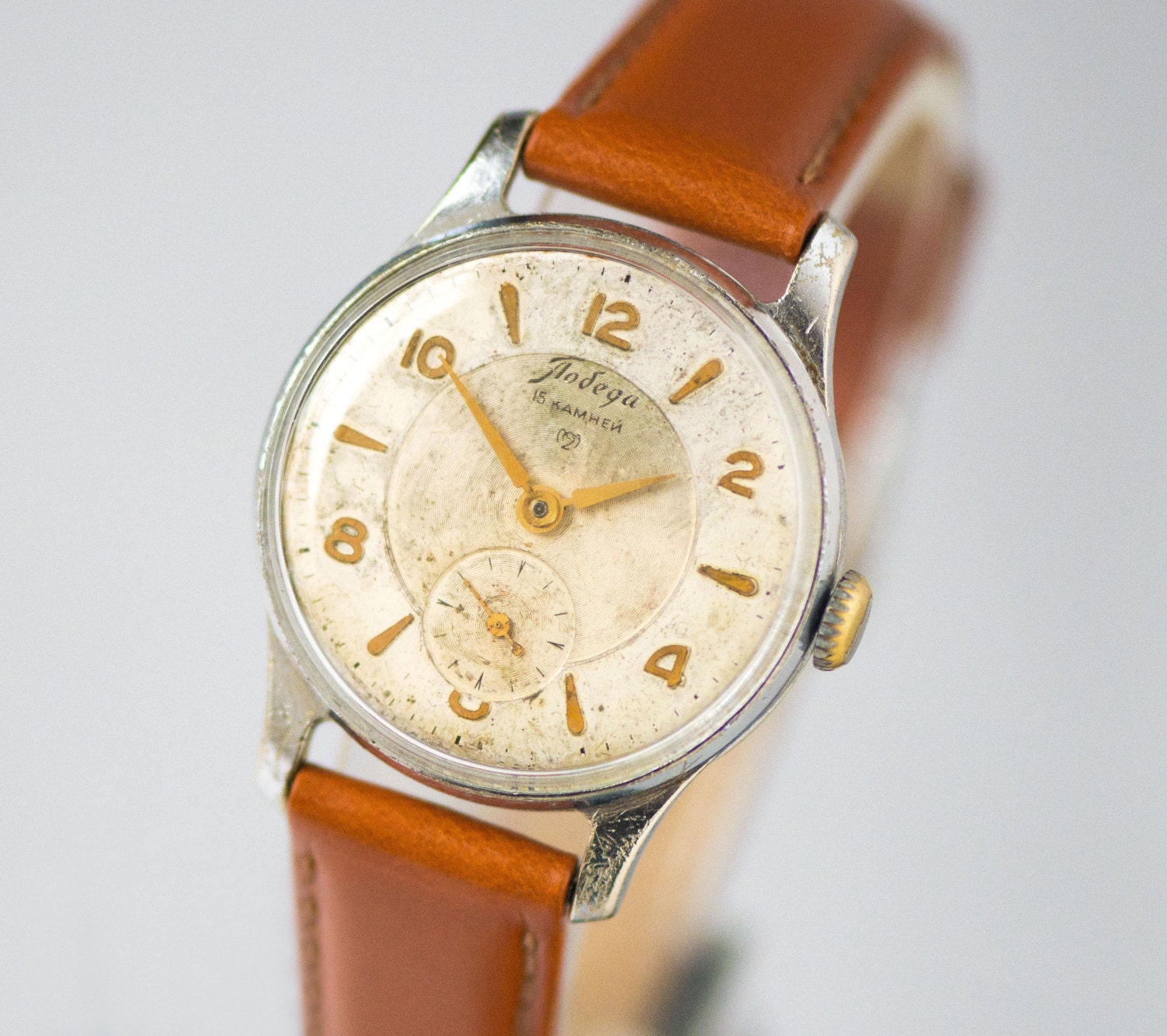 Classic men’s watch Pobeda\Victory, mid century gent’s watch, rare ...