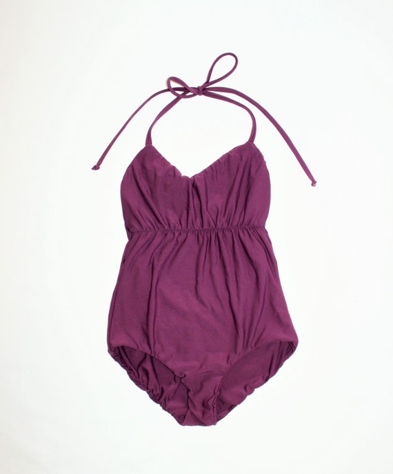 Custom Reversible Halter Ruched Front One Piece Swimsuit 32