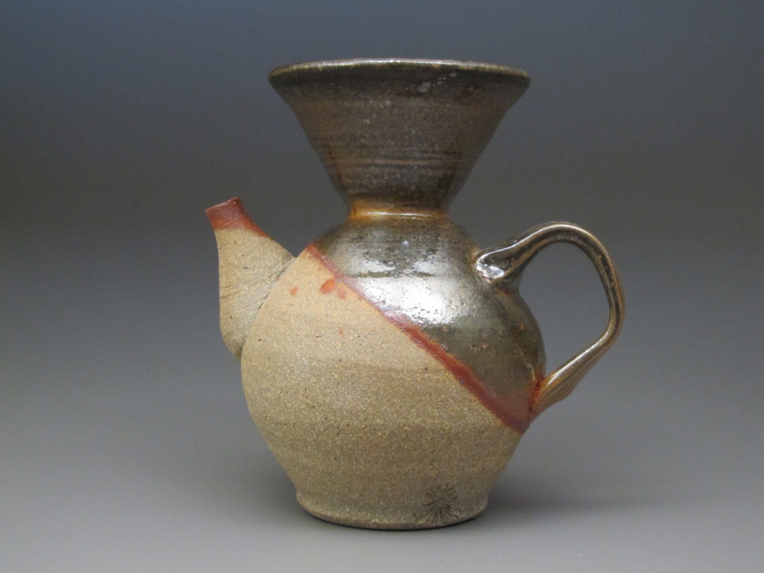 Pour over ceramic coffee maker.