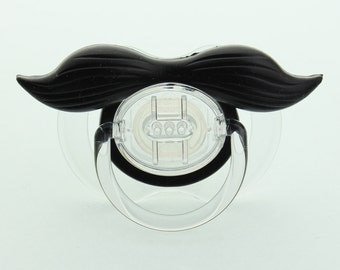 Mustache Pacifier Gentleman Mustache Pacifier Black Mustache